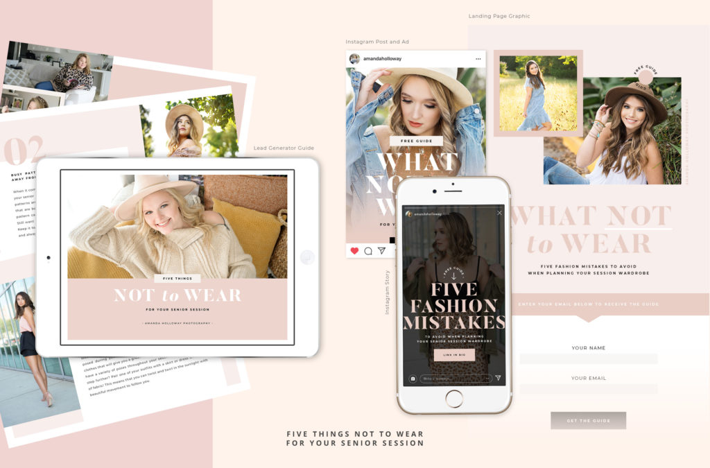 Senior photographer resources and newsletter templates 